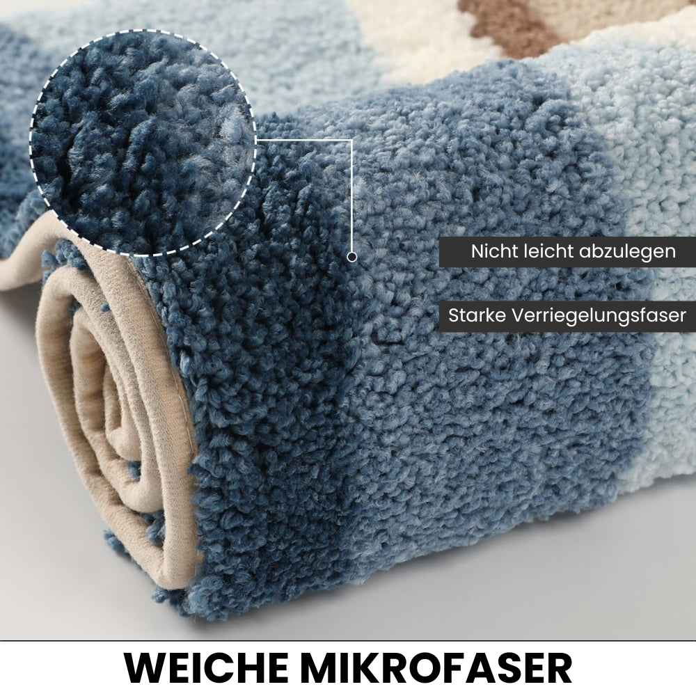 KüstenTraum: Tappetino da bagno antiscivolo in design da spiaggia – Morbido, Assorbente &amp; Lavabile