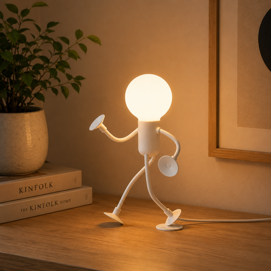 Lampada a figura LED con ventose – Lampada da tavolo giocosa