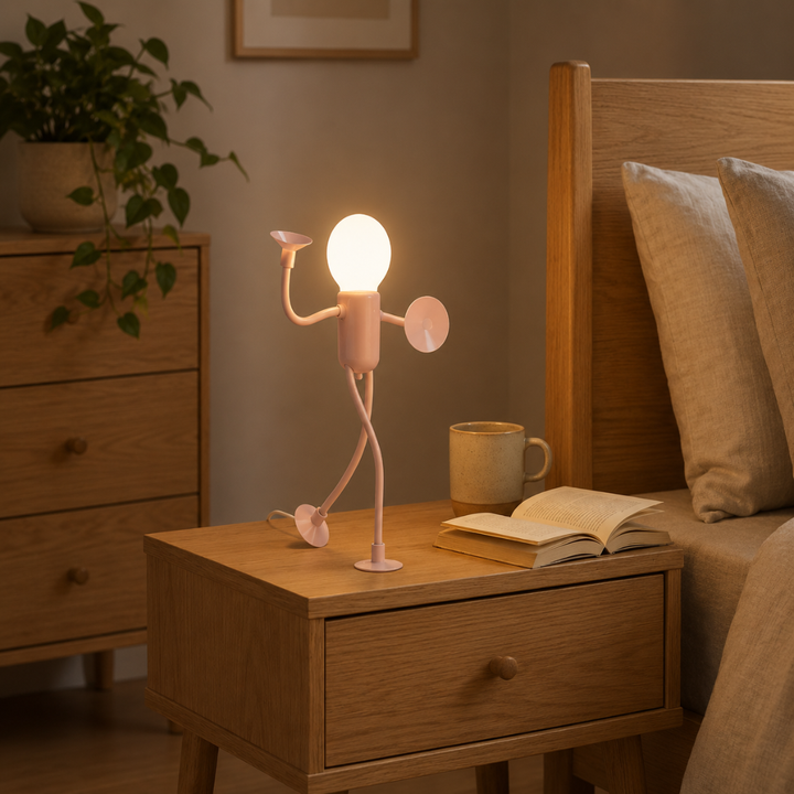 Lampada a figura LED con ventose – Lampada da tavolo giocosa