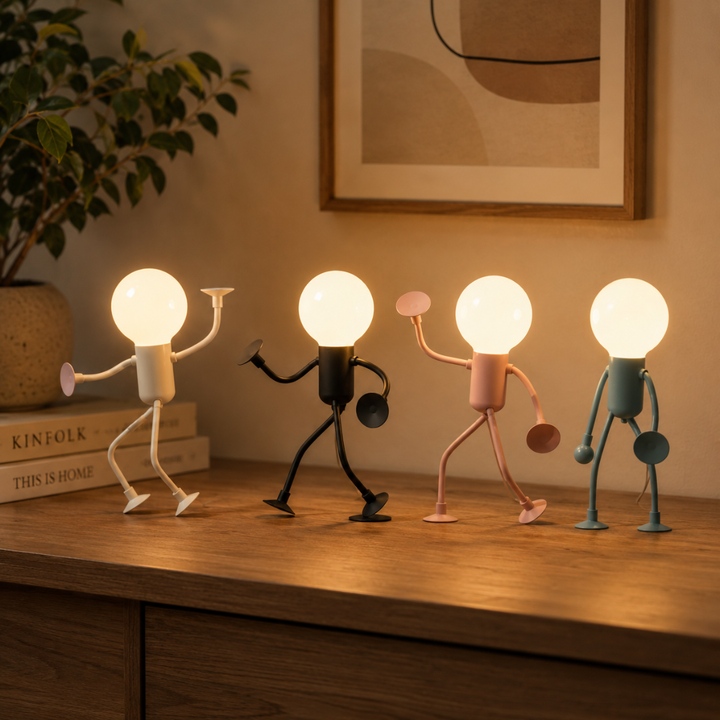 Lampada a figura LED con ventose – Lampada da tavolo giocosa