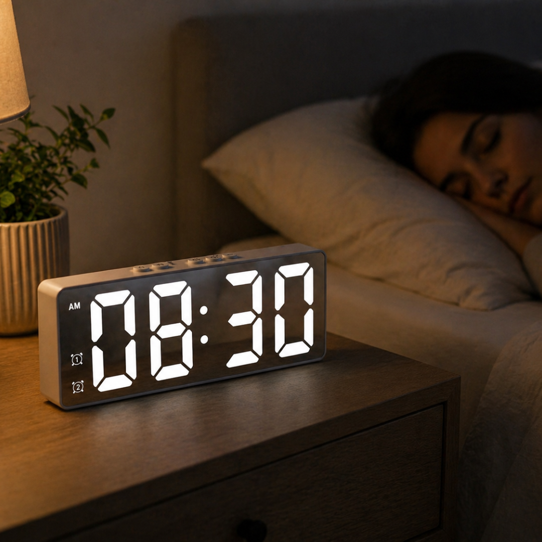 Orologio digitale LED con controllo vocale