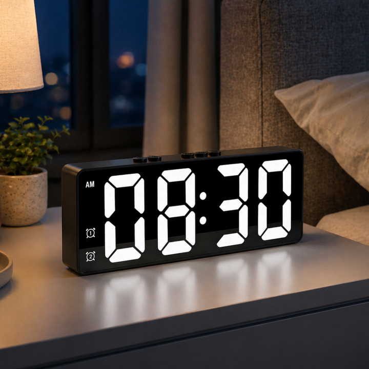 Orologio digitale LED con controllo vocale