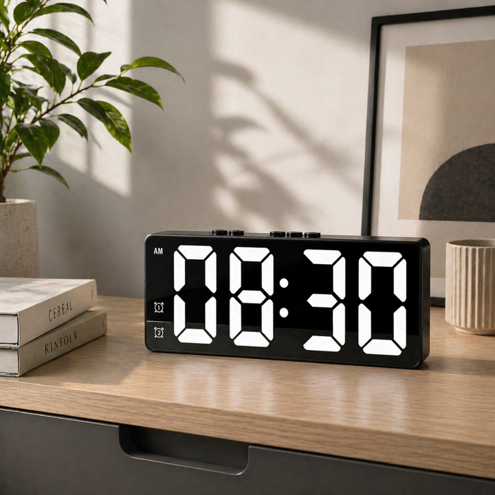 Orologio digitale LED con controllo vocale