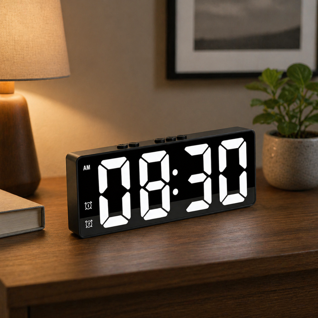 Orologio digitale LED con controllo vocale
