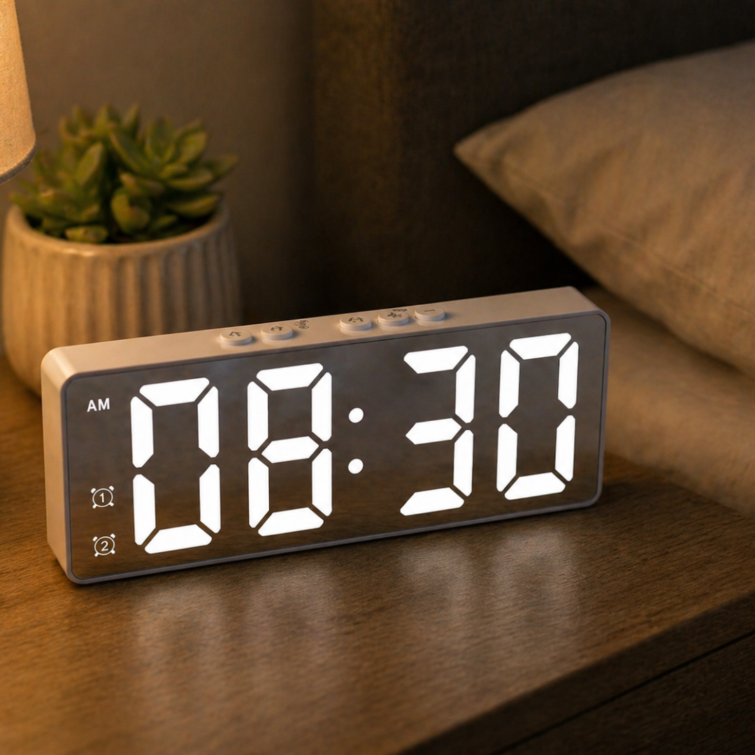Orologio digitale LED con controllo vocale