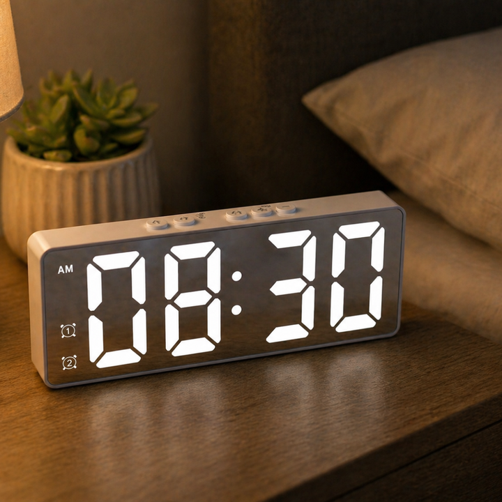 Orologio digitale LED con controllo vocale