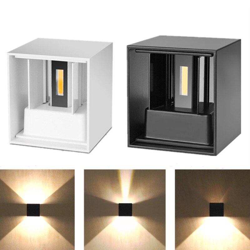 HelleNacht™ Lampada da Parete LED Premium | Impermeabile IP65 | Sensore di Movimento | Luce Calda Up-&amp;-Down