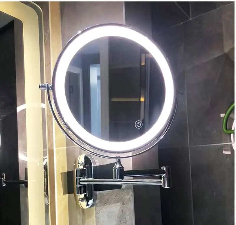 MAGNIFILUX – Specchio ingranditore a LED con illuminazione regolabile e batteria ricaricabile
