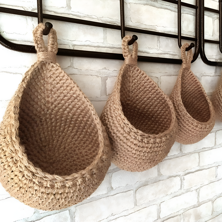 LandhausLiebe: cesto appeso in design Boho – fatto a mano, decorativo e versatile per la casa e la decorazione