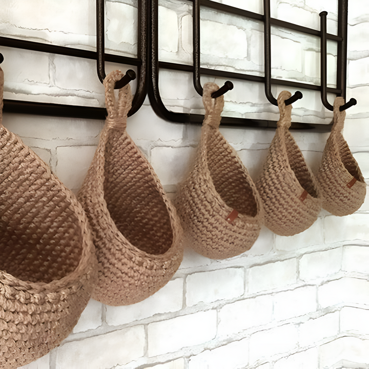 LandhausLiebe: cesto appeso in design Boho – fatto a mano, decorativo e versatile per la casa e la decorazione
