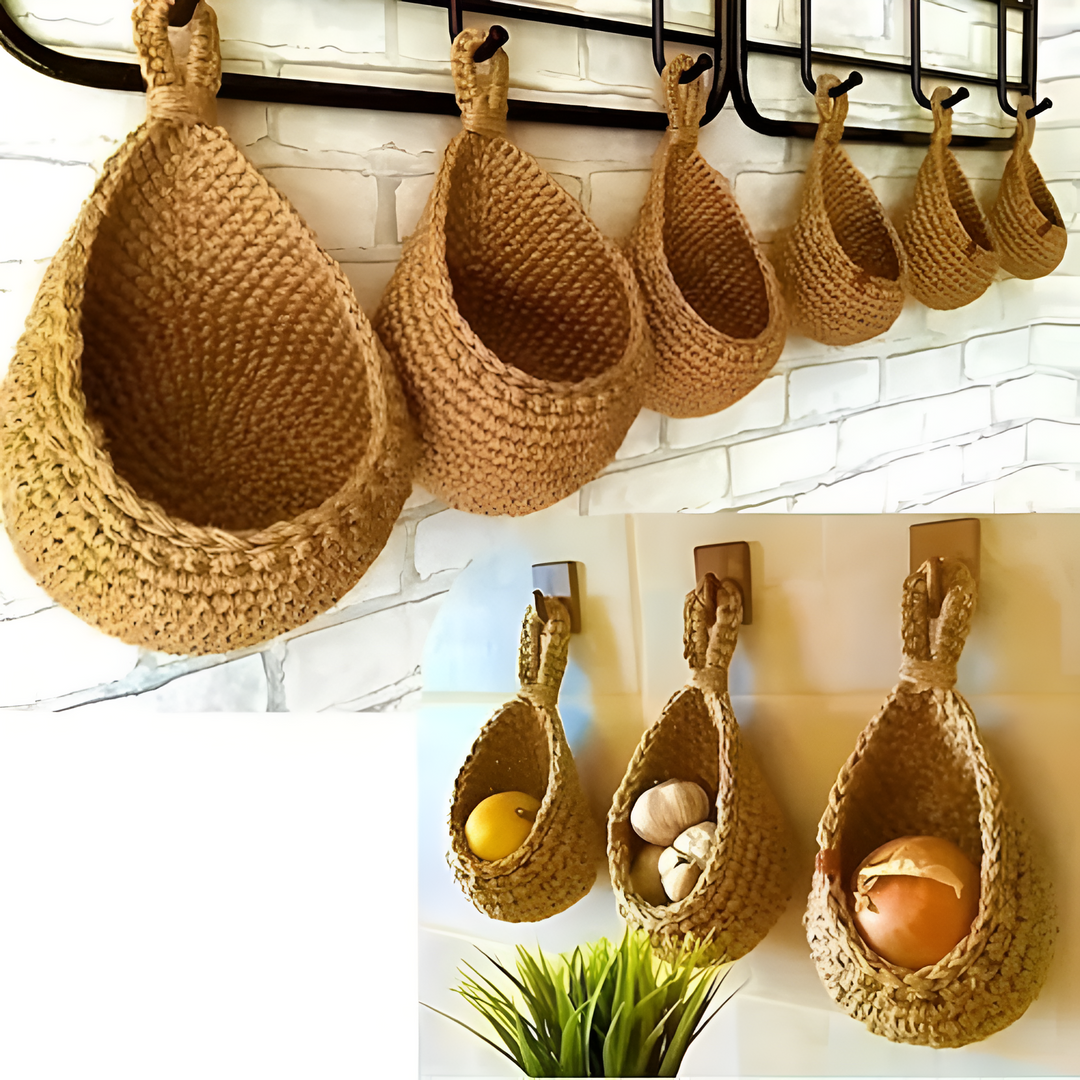 LandhausLiebe: cesto appeso in design Boho – fatto a mano, decorativo e versatile per la casa e la decorazione