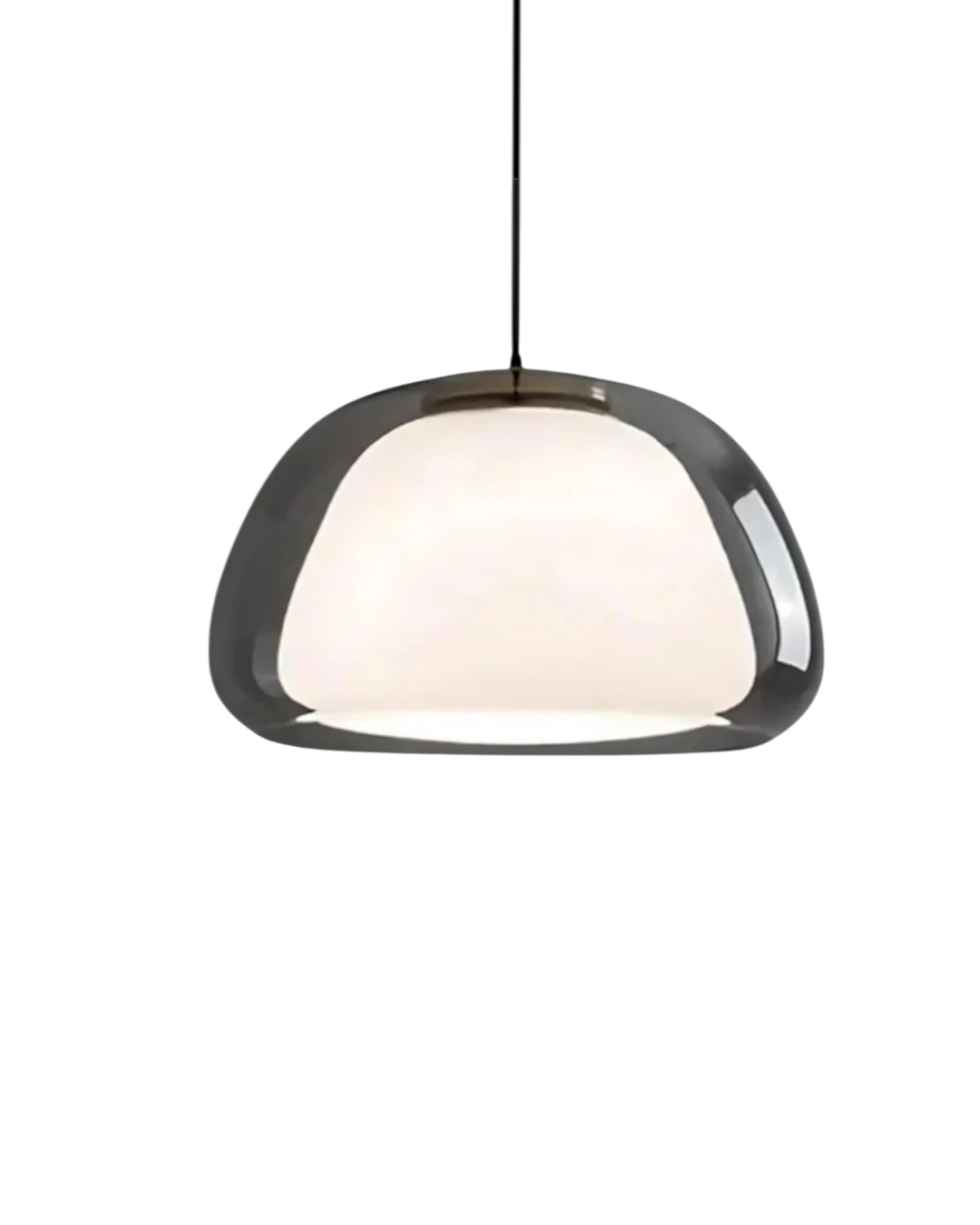 LichtDom: Lampada a sospensione moderna – lampada in vetro elegante con effetto cristallo, lussuosa per camera da letto e ufficio