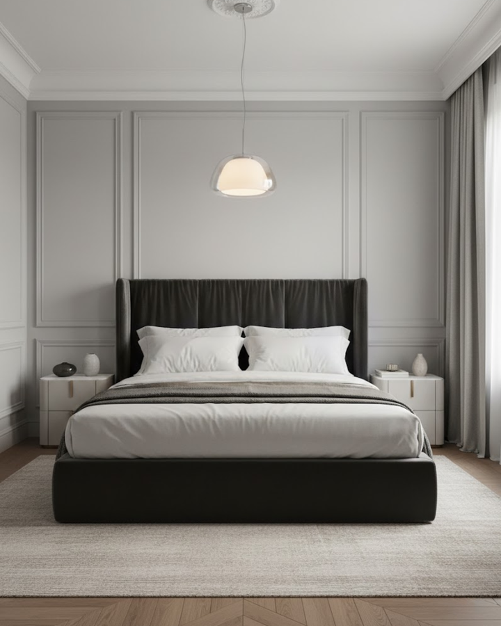 LichtDom: Lampada a sospensione moderna – lampada in vetro elegante con effetto cristallo, lussuosa per camera da letto e ufficio