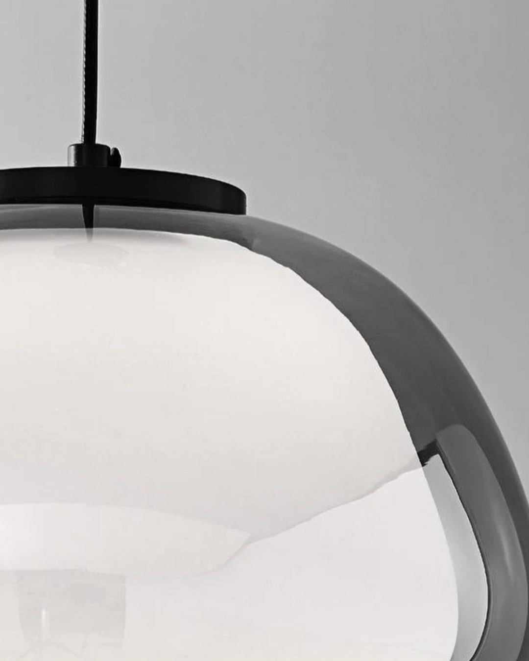 LichtDom: Lampada a sospensione moderna – lampada in vetro elegante con effetto cristallo, lussuosa per camera da letto e ufficio