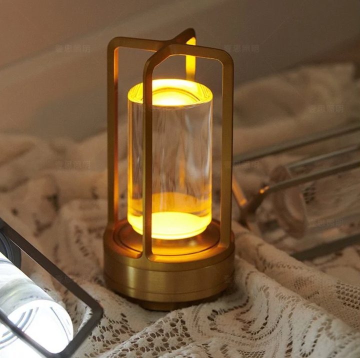 LichtEleganz: Lampada da Tavolo LED Senza Fili – Dimmerabile, Ricaricabile &amp; Design Elegante