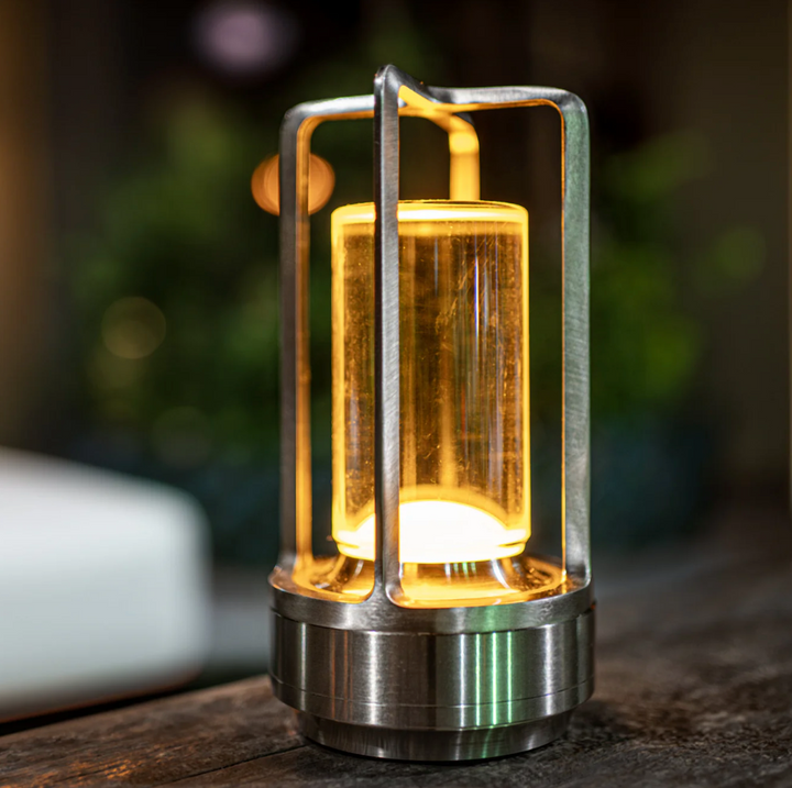 LichtEleganz: Lampada da Tavolo LED Senza Fili – Dimmerabile, Ricaricabile &amp; Design Elegante