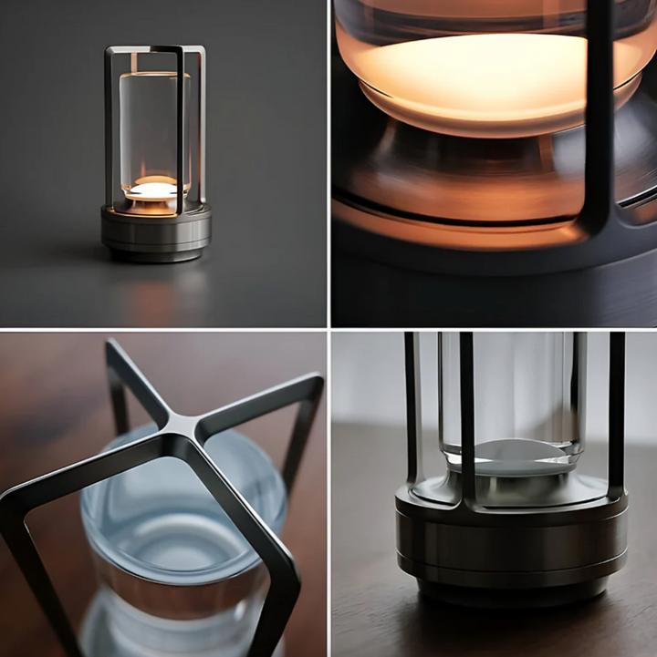LichtEleganz: Lampada da Tavolo LED Senza Fili – Dimmerabile, Ricaricabile &amp; Design Elegante