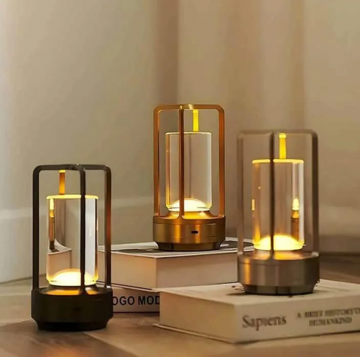 LichtEleganz: Lampada da Tavolo LED Senza Fili – Dimmerabile, Ricaricabile &amp; Design Elegante