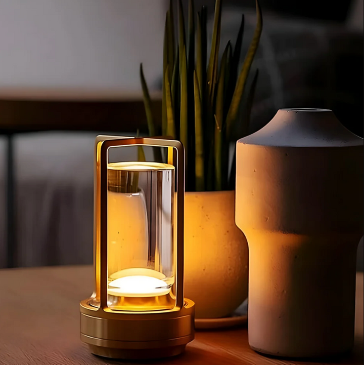 LichtEleganz: Lampada da Tavolo LED Senza Fili – Dimmerabile, Ricaricabile &amp; Design Elegante
