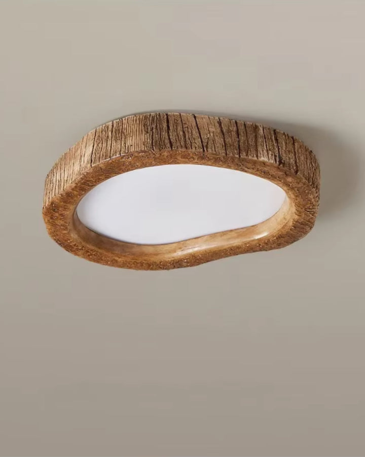 LichtHarmonie: Lampada da soffitto in legno – elegante combinazione di fascino rustico e design contemporaneo per soggiorno e ufficio