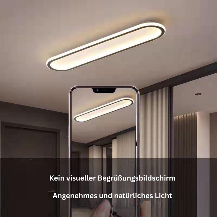LichtKorridor: Lampada da soffitto LED lunga moderna – elegante e luminosa per corridoi e aree di passaggio