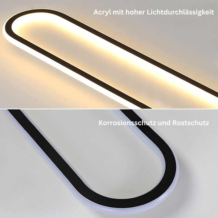 LichtKorridor: Lampada da soffitto LED lunga moderna – elegante e luminosa per corridoi e aree di passaggio