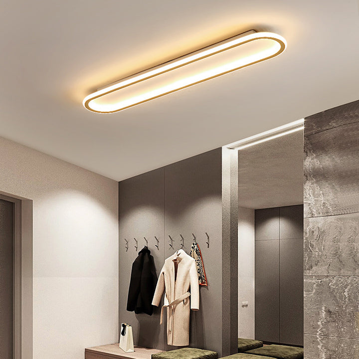 LichtKorridor: Lampada da soffitto LED lunga moderna – elegante e luminosa per corridoi e aree di passaggio