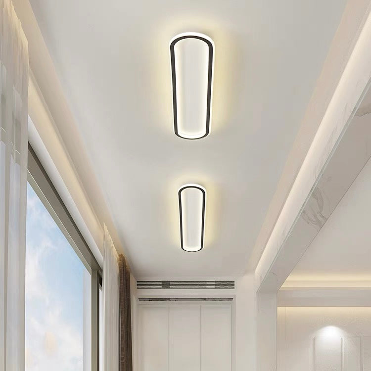 LichtKorridor: Lampada da soffitto LED lunga moderna – elegante e luminosa per corridoi e aree di passaggio