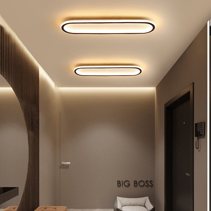 LichtKorridor: Lampada da soffitto LED lunga moderna – elegante e luminosa per corridoi e aree di passaggio