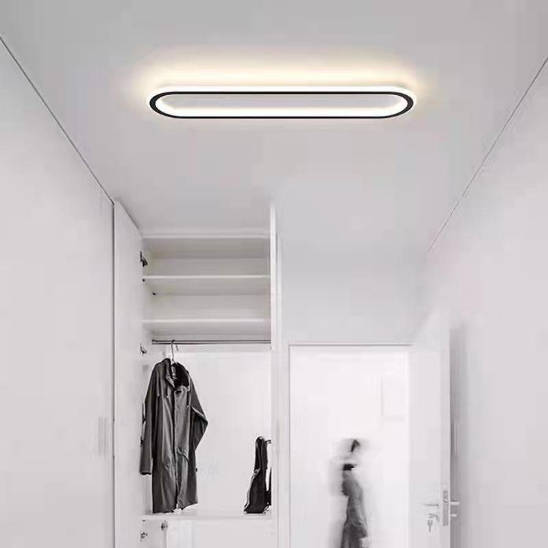 LichtKorridor: Lampada da soffitto LED lunga moderna – elegante e luminosa per corridoi e aree di passaggio