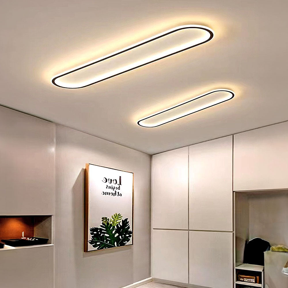 LichtKorridor: Lampada da soffitto LED lunga moderna – elegante e luminosa per corridoi e aree di passaggio