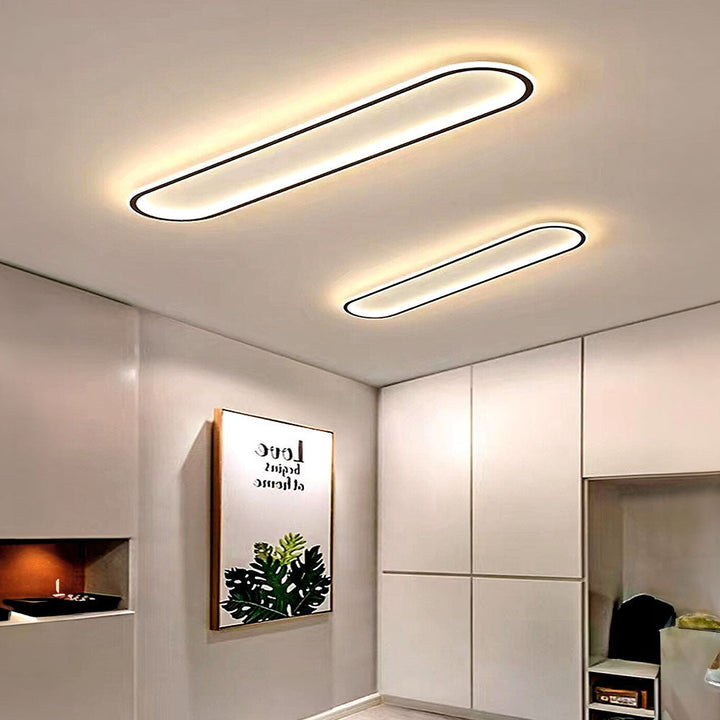 LichtKorridor: Lampada da soffitto LED lunga moderna – elegante e luminosa per corridoi e aree di passaggio