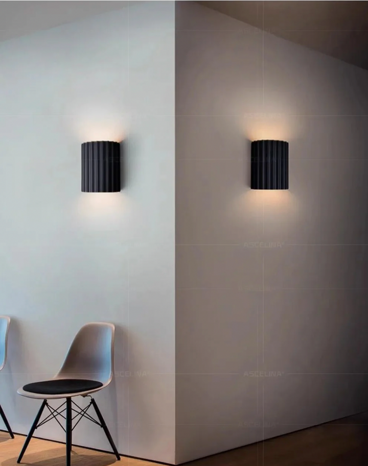 LichtKunst: Applique moderna in resina – Lampada di design LED elegante per soggiorno e camera da letto