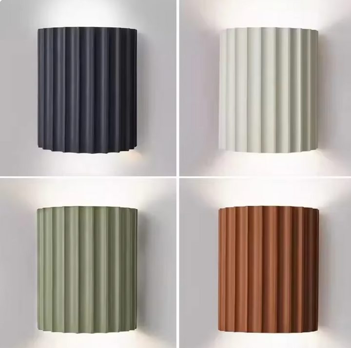 LichtKunst: Applique moderna in resina – Lampada di design LED elegante per soggiorno e camera da letto