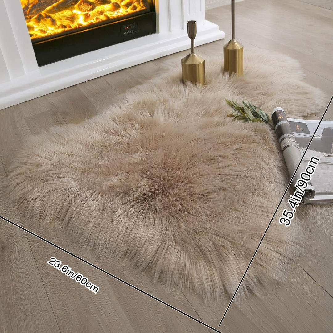 LichtRaum: Tappeto morbido irregolare moderno – decorativo per soggiorno, camera da letto e spazi interni