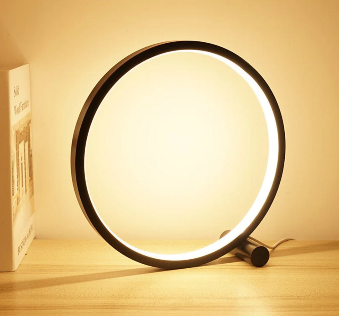 LightCircle: Lampada da tavolo LED moderna con controllo touch e dimmerazione continua – per scrivania e comodino