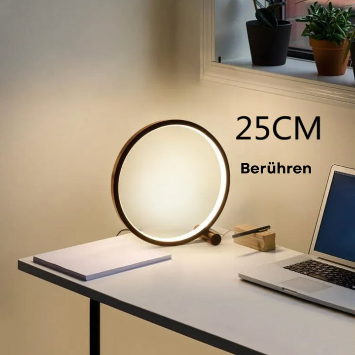 LightCircle: Lampada da tavolo LED moderna con controllo touch e dimmerazione continua – per scrivania e comodino