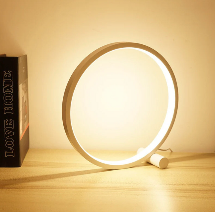 LightCircle: Lampada da tavolo LED moderna con controllo touch e dimmerazione continua – per scrivania e comodino