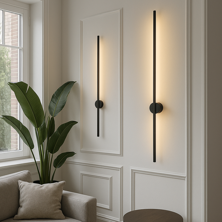 LinaGlow: Applique LED Lineare – Lampada da Parete Moderna per Soggiorno e Sala da Pranzo