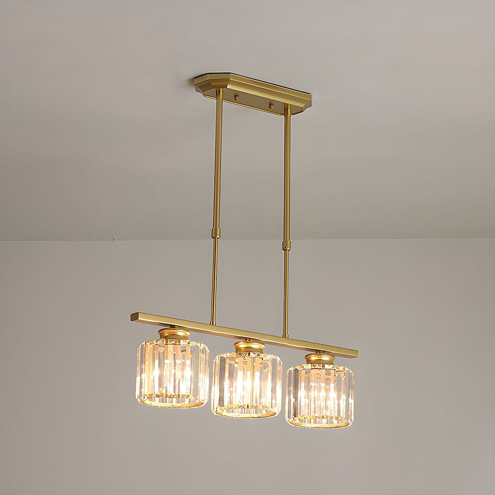 LineaArte: Lampadario Designer in Vetro e Ferro moderno – decorativo e funzionale per soggiorno e sala da pranzo