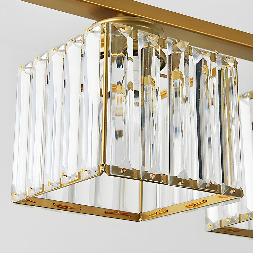 LineaArte: Lampadario Designer in Vetro e Ferro moderno – decorativo e funzionale per soggiorno e sala da pranzo