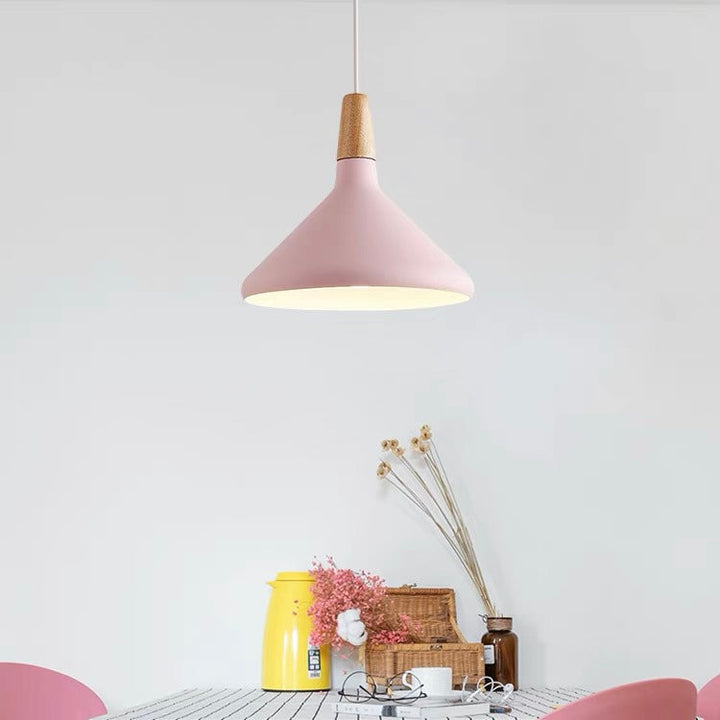 LineaMacaron: Lampada a sospensione creativa in legno moderna – decorativa ed efficiente per sala da pranzo e cucina