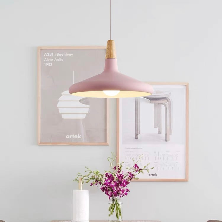 LineaMacaron: Lampada a sospensione creativa in legno moderna – decorativa ed efficiente per sala da pranzo e cucina