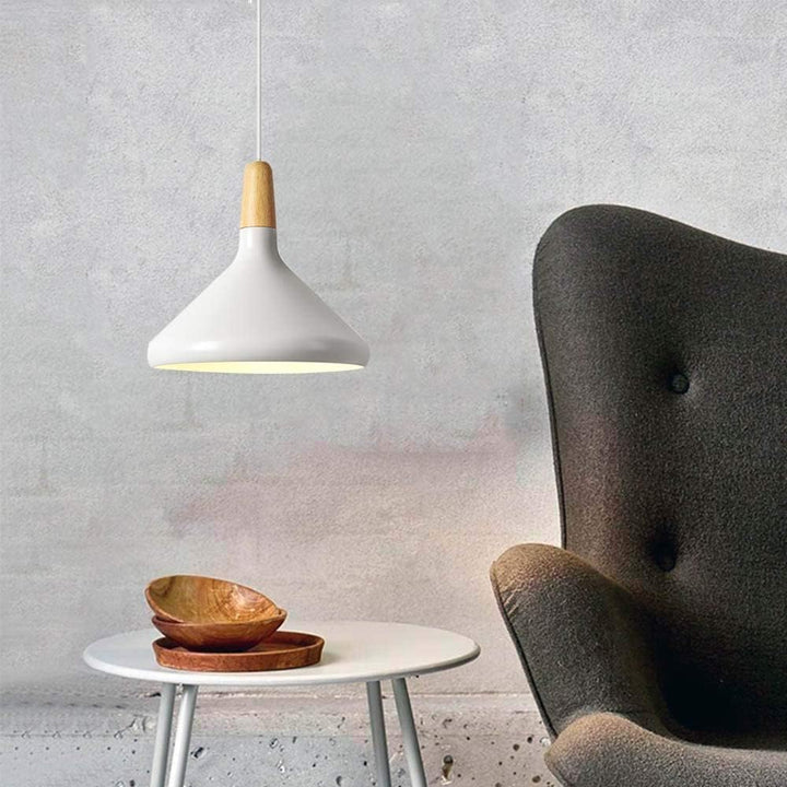 LineaMacaron: Lampada a sospensione creativa in legno moderna – decorativa ed efficiente per sala da pranzo e cucina