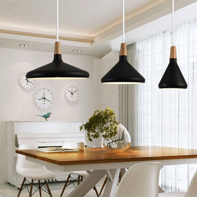 LineaMacaron: Lampada a sospensione creativa in legno moderna – decorativa ed efficiente per sala da pranzo e cucina