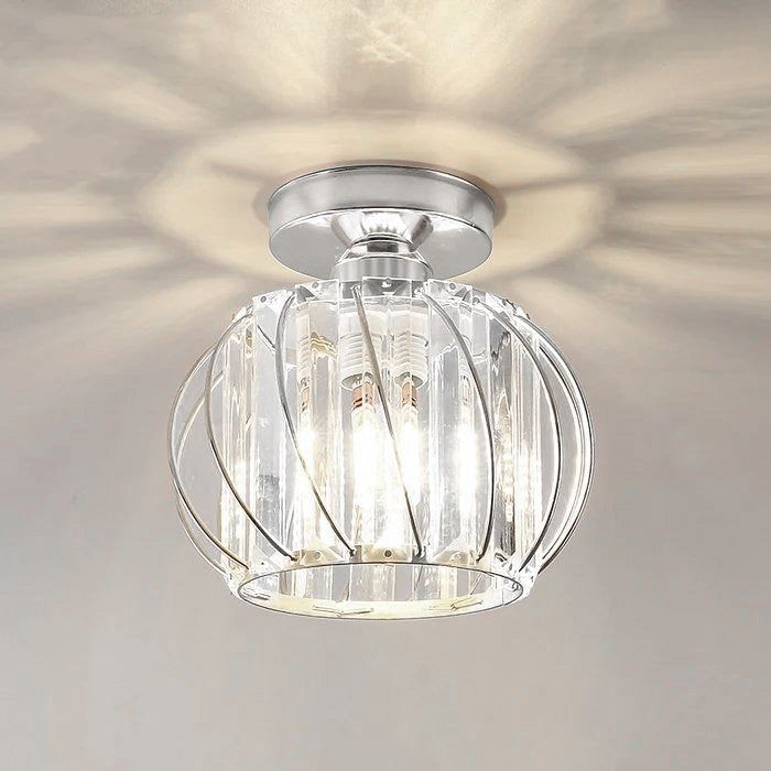 LineaScandi: Lampada da soffitto moderna in vetro con finitura nera – elegante e facile da pulire per corridoio e sala da pranzo