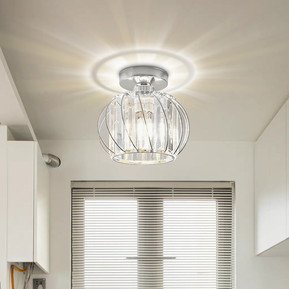 LineaScandi: Lampada da soffitto moderna in vetro con finitura nera – elegante e facile da pulire per corridoio e sala da pranzo