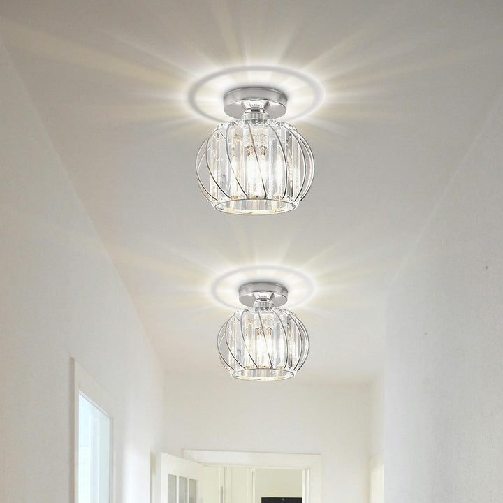 LineaScandi: Lampada da soffitto moderna in vetro con finitura nera – elegante e facile da pulire per corridoio e sala da pranzo