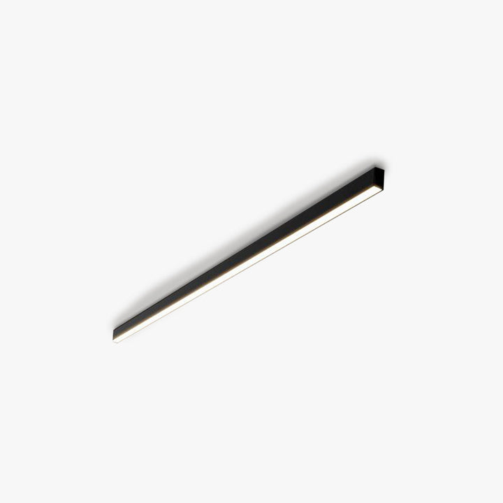 Linearo: Moderna lampada a soffitto LED – Lampada in metallo lineare nera per soggiorno e camera da letto