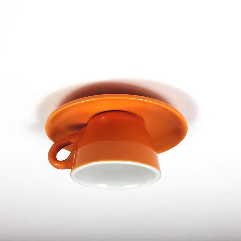Liora: Lampada da soffitto in ceramica a forma di tazza – per camere da letto e soggiorni